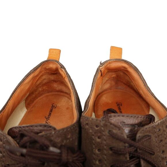 Tommy Bahama Shoes Mens 9.5 Oxford Elliot Wingtip Classic Leather Derby Brogue - Picture 14 of 16